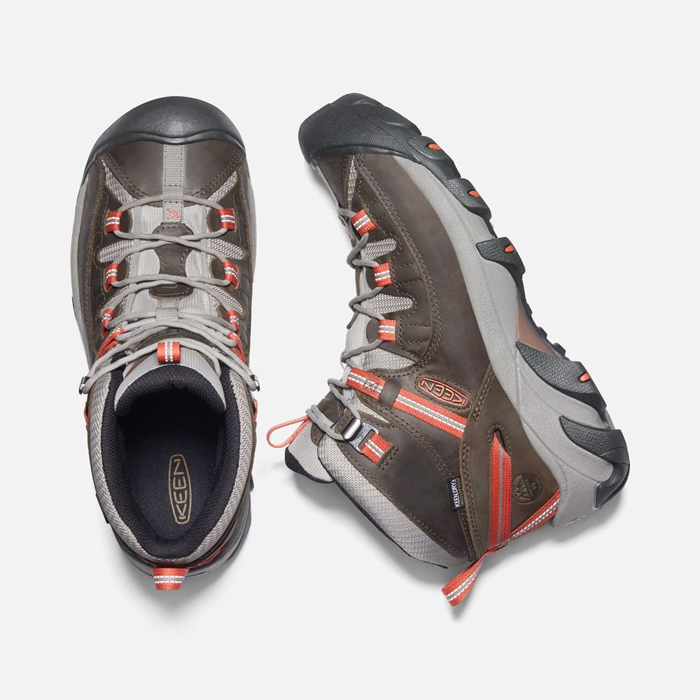 Keen Outdoor Bot Erkek Kahverengi - Targhee Ii Waterproof Mid - Türkiye SXZV54786